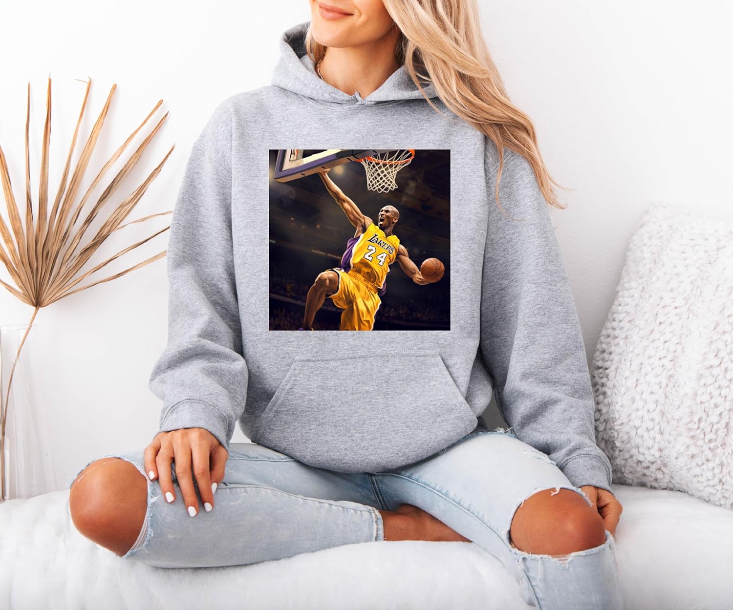 Kobe Basketball Bryant Hoodie, Los Angeles Basketball Fan Shirt, The Legend Black Mamba Sweatshirt, Basketball Player Hoodie, Casual Sportswear Athletic Hoodie (NAVY, YOUTH MEDIUM) - Image 5