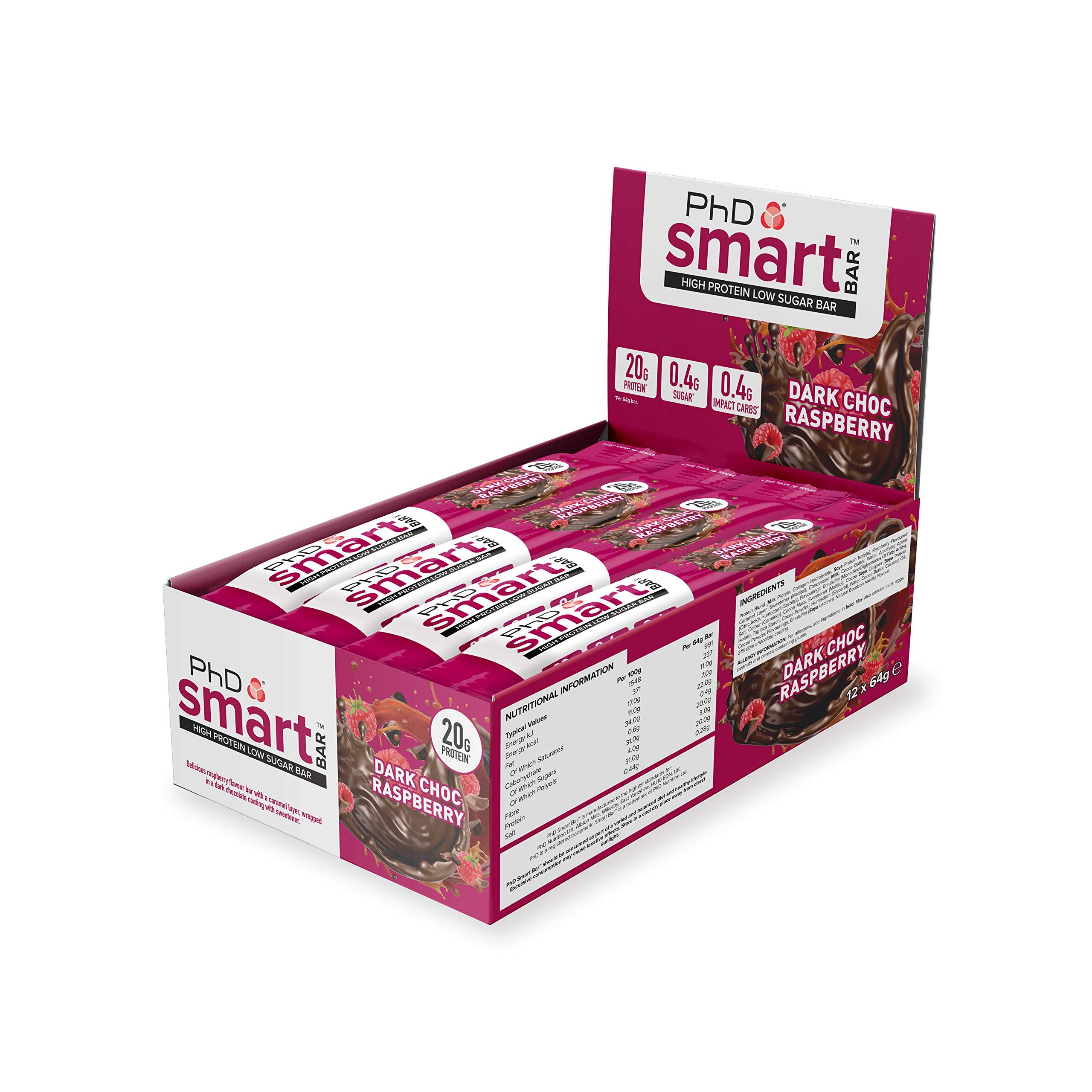 PhD Nutrition Smart Bar High Protein, LowSugar, Indulgent