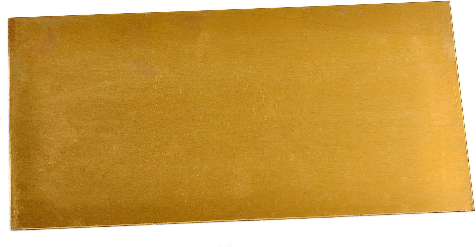 USA-Made 260 Brass Sheet – 1/8" x 5” x 10” – Flat Bar Stock for Folding Knife Liners, Inlays, Metalworking & DIY Projects – Multiple Thicknesses Available .125"x5"10" [CP125]