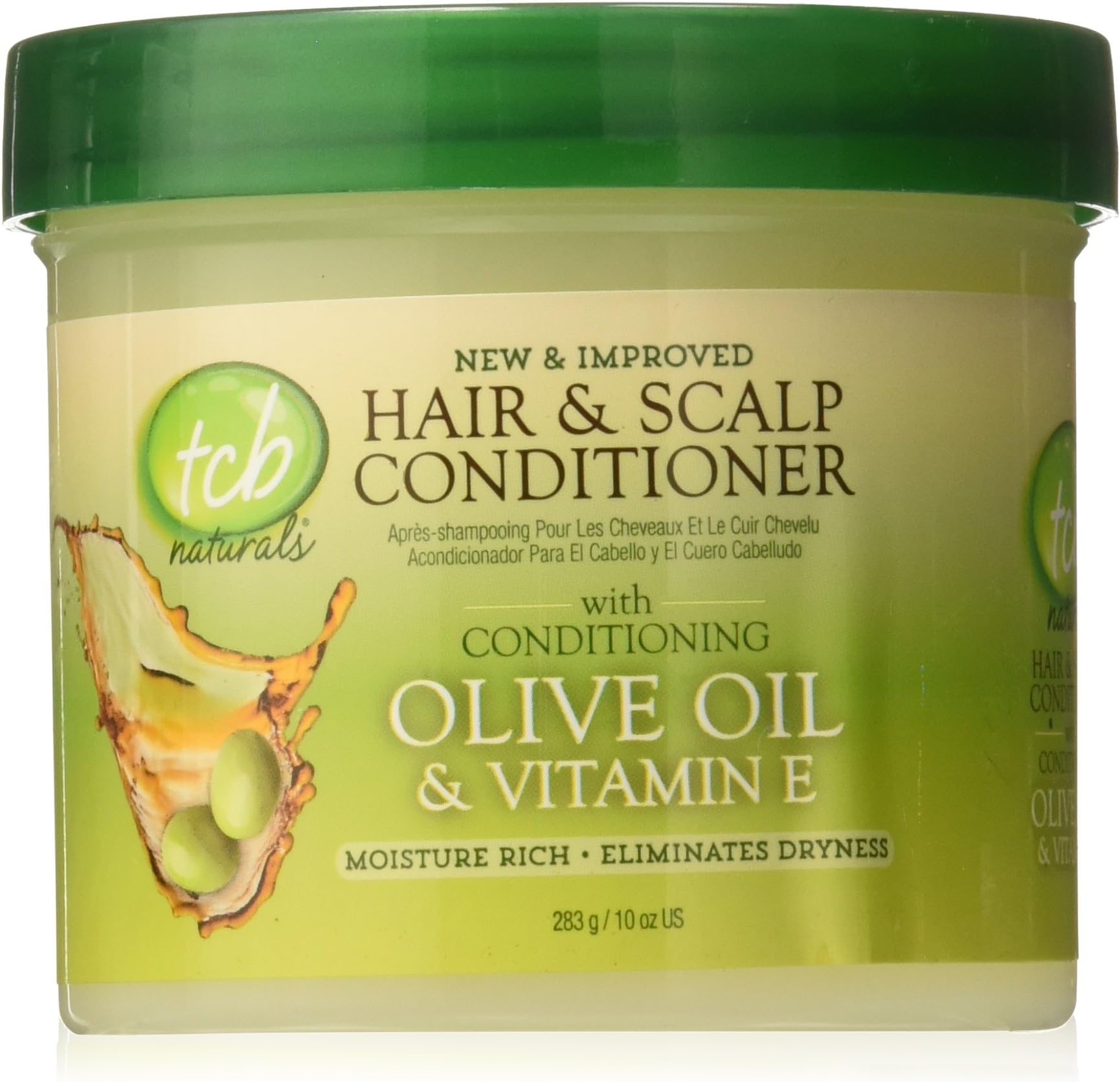 Naturals Conditioner Hair & Scalp Olive Oil & Vitamin-E Jar, 10 Ounce