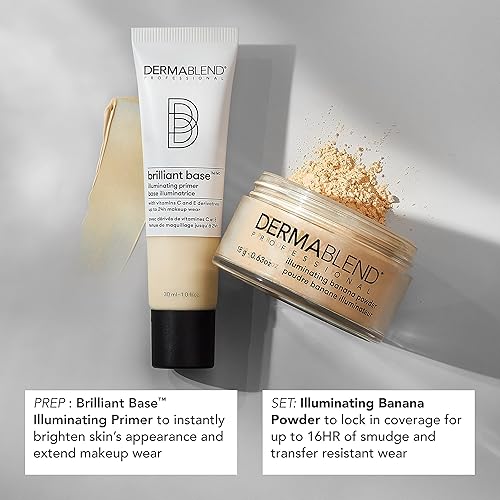 Miniatura 2 de Dermablend Brilliant Base - Maquillaje facial iluminador, formulado con niacinamida, manteca de karité y glicerina, enriquecido con derivados de