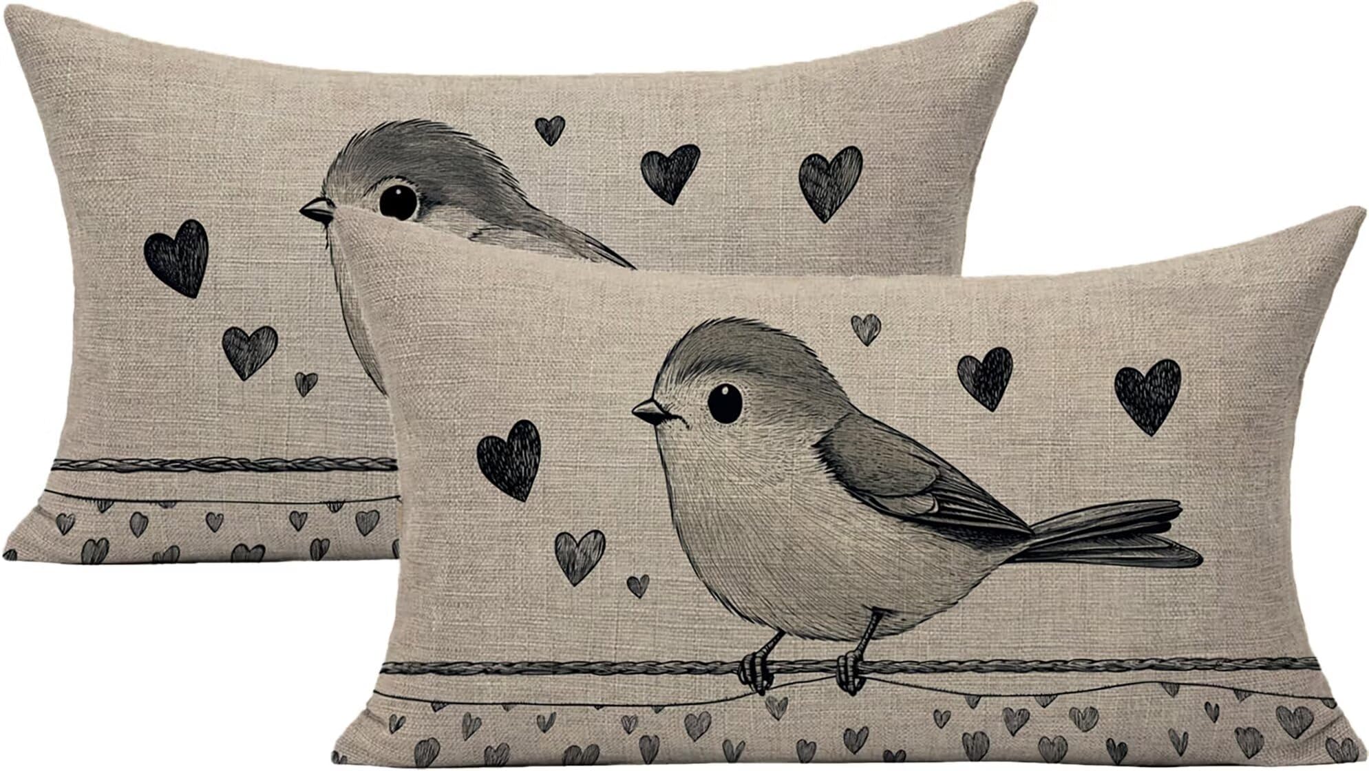 Housse de coussin lavable et imperméable 40x60cm contre la pluie lot de 2
