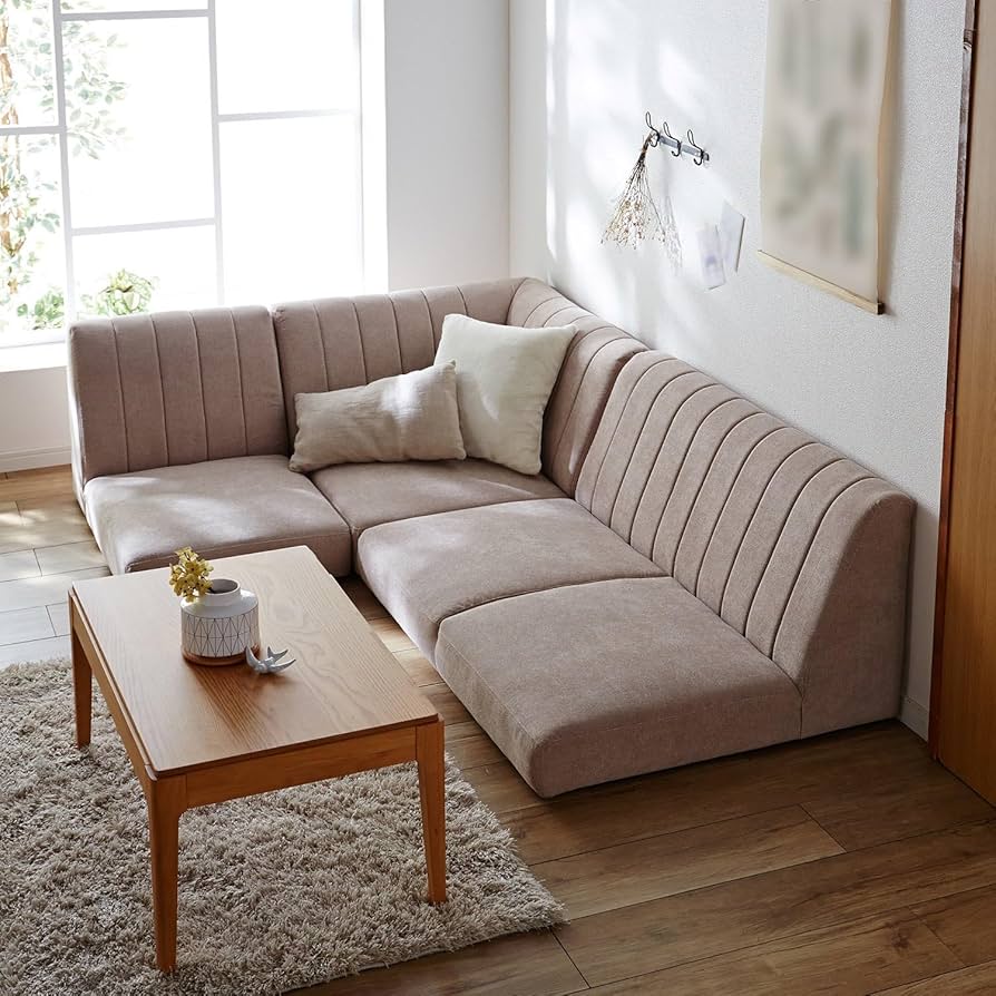 Amazon｜[ベルメゾン] ソファー 組み合わせて使える ローソファー