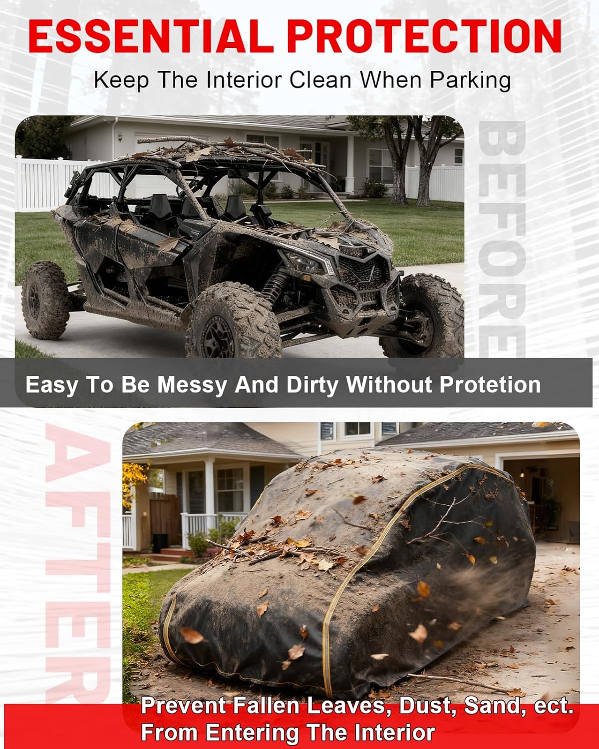 StarknightMT X3 Max Cover, 420D 4 Seaters UTV Cover Compatible with Can Am Maverick X3 Max 2017 2018 2019 2020 2021 2022 2023 2024 2025