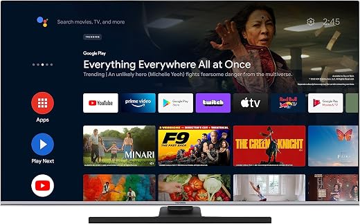TELEFUNKEN QU50AN900M 50 Zoll QLED Fernseher/Android Smart TV (4K Ultra HD, HDR Dolby Vision, Triple-Tuner, Bluetooth, Dolby Atmos)