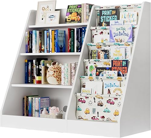 Estantería de madera para niños de 4 niveles, estantería de cinco capas, estante para libros de almacenamiento para bebés, armario organizador de disponible en Yaxa Costa Rica