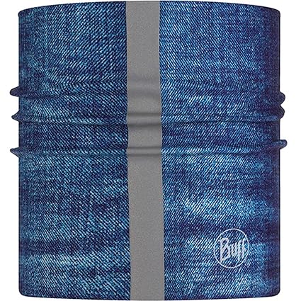Buff Dog Reflective Neckwear,Medium/Large,Denim