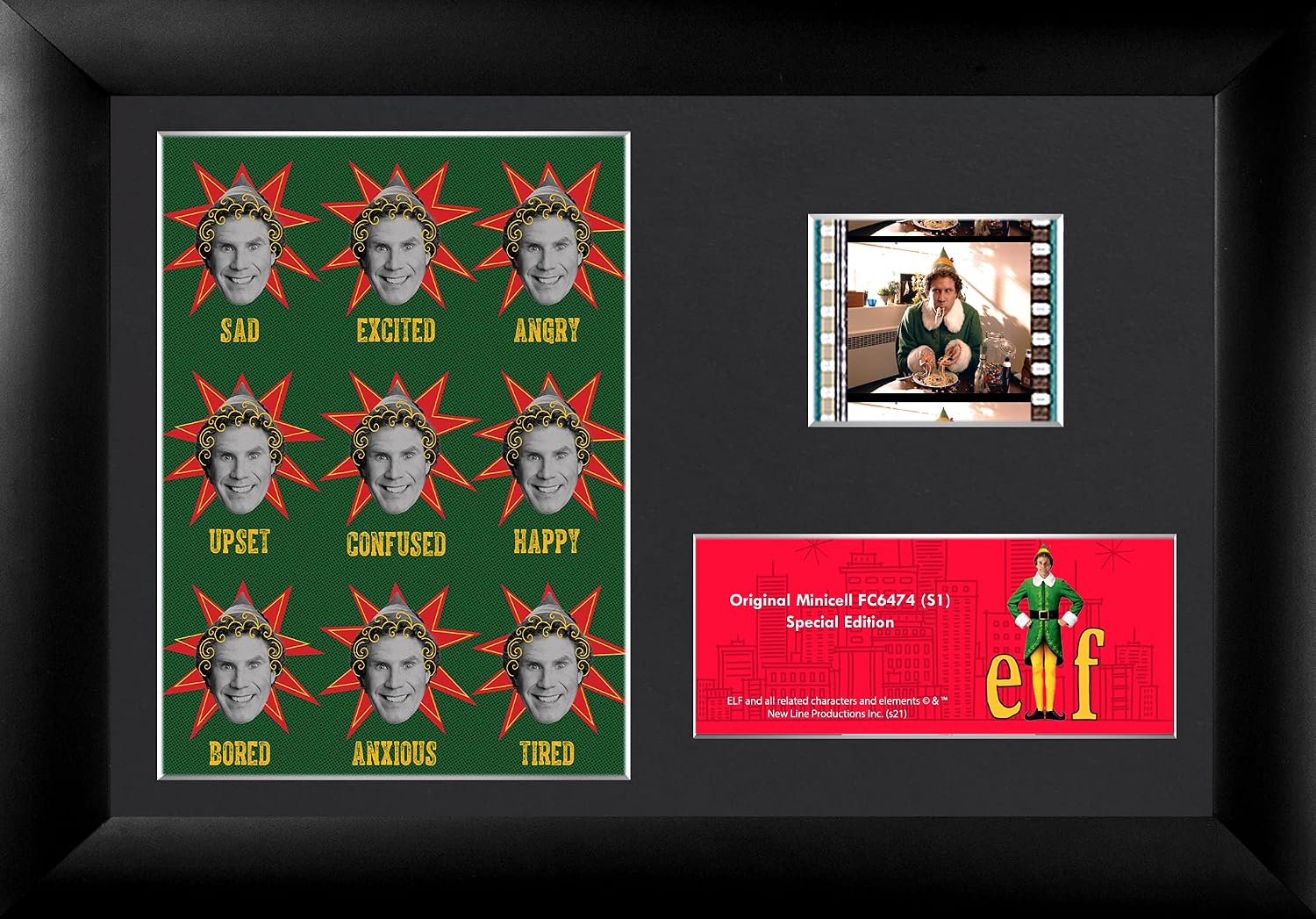 Trend Setters Elf the Movie Moods of Buddy the 7 x 5 MiniCell FilmCells