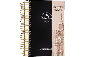 Small Sketchbook 5x7 - Hardcover Sketchbook for Artists