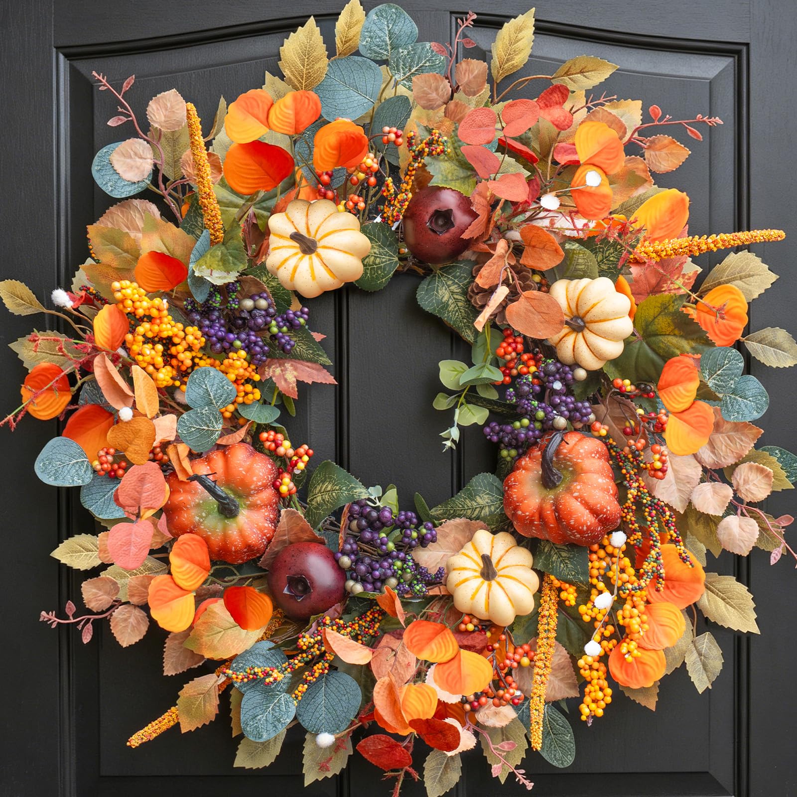 Soomeir Pomegranate & Pumpkin Wreath