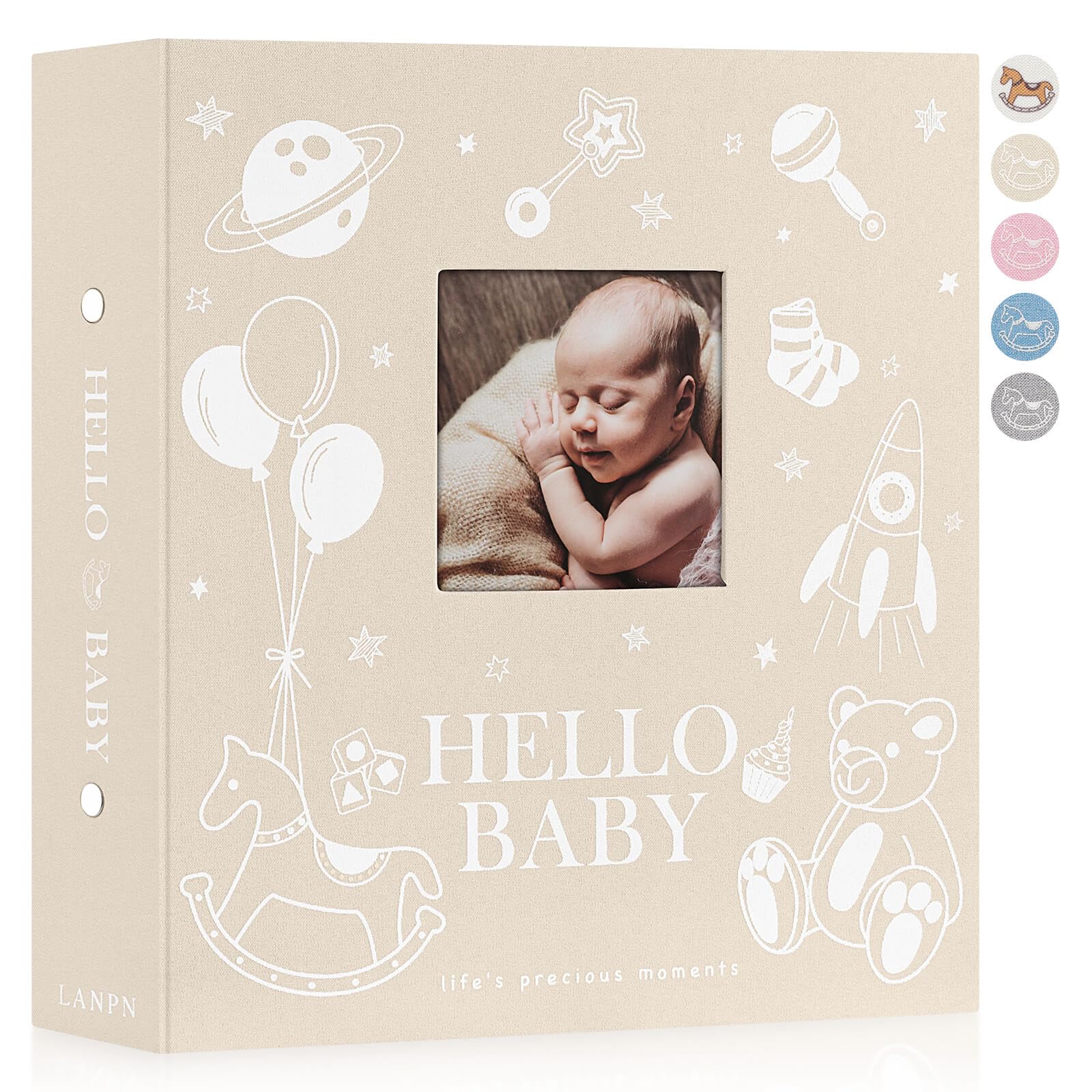 Amazon.com: Lanpn Baby Photo Album 4x6 600 Pockets, Linen Photo