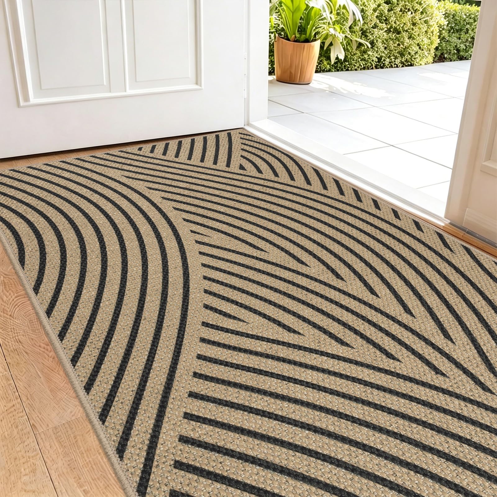 Famibay Door Mat 60x120cm Non Slip Door Mats Indoor Low Profile Washable Indoor Door Mat Absorbent Dirt Trapper Doormat For Entrance Floor Inside โ image 1