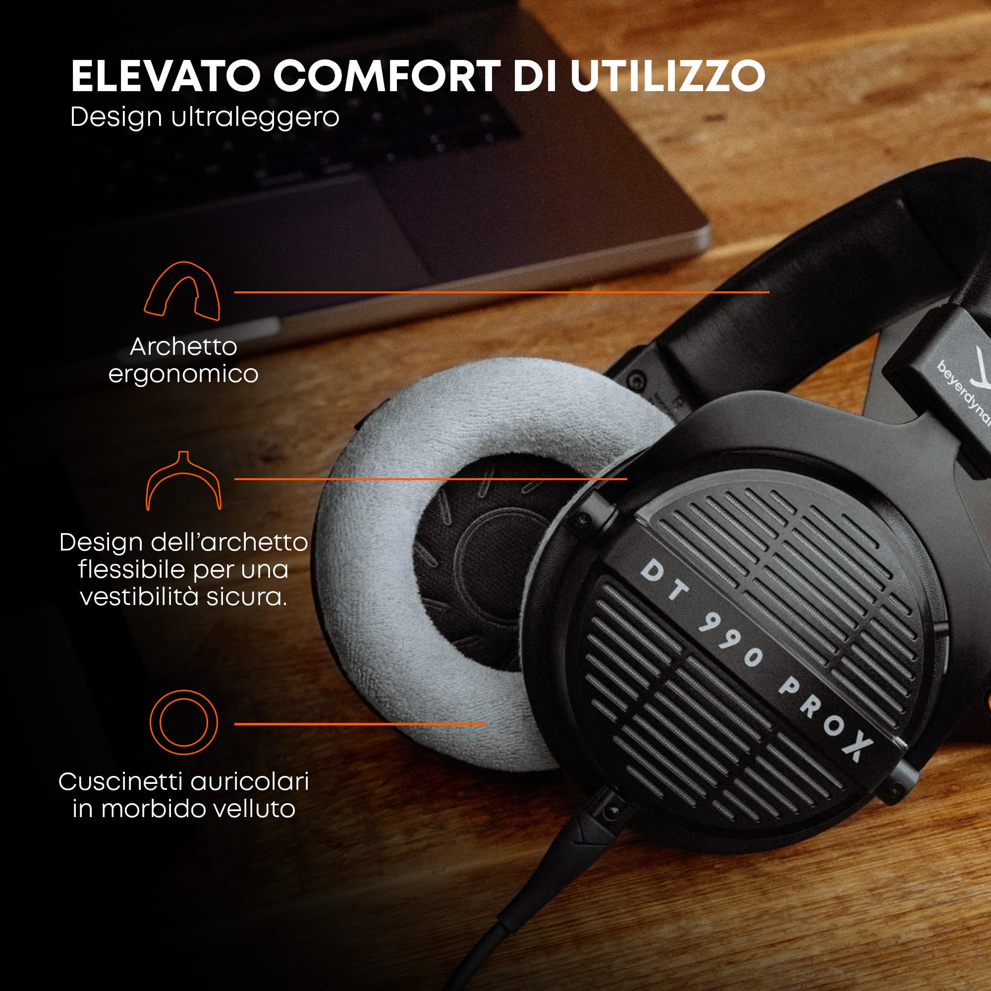 beyerdynamic DT 990 PRO X Cuffie da studio aperte, per ascolto critico e editing (aperte)