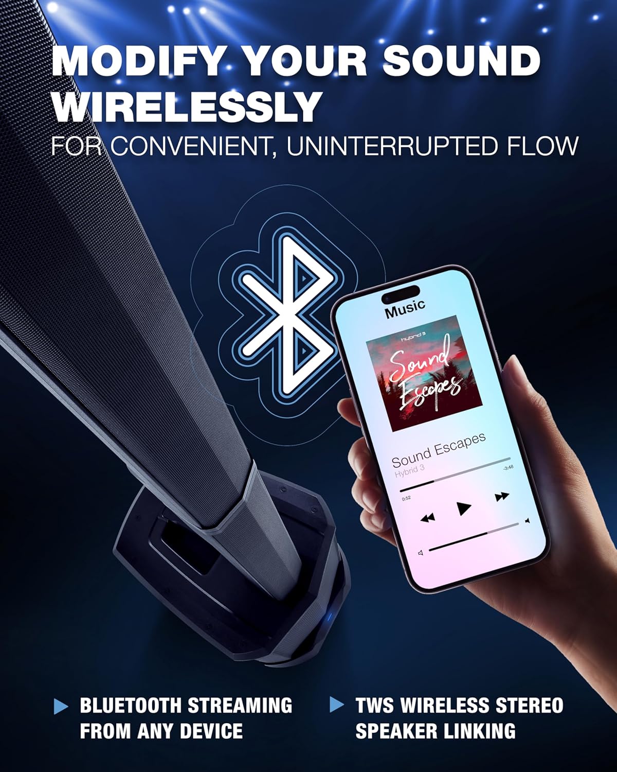 ALTO TS112C Bluetooth streaming with smartphone