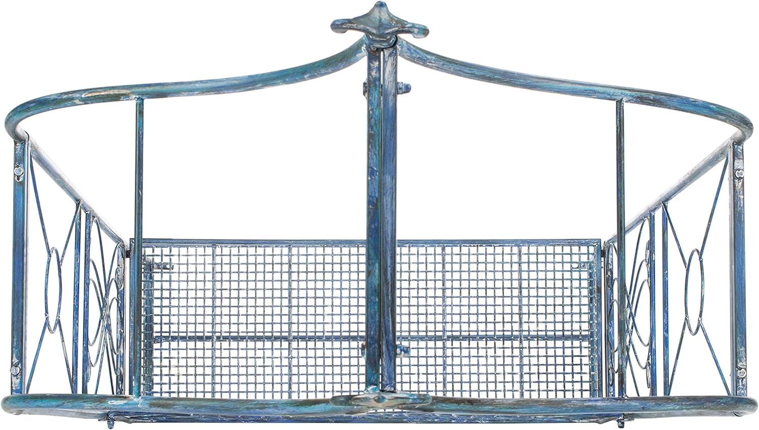SAFAVIEH PAT5010C Outdoor Collection Eloise Victorian Antique Blue Arbor