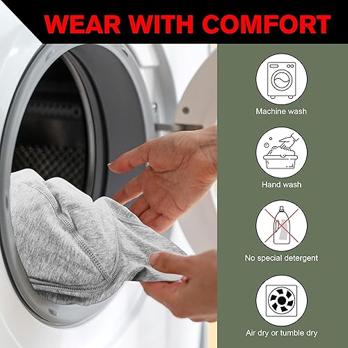 Miniatura 7 de Ropa interior para incontinencia para hombre, lavable, absorbente, de 2.3 onzas, a prueba de fugas, control de la vejiga de próstata, calzoncillos