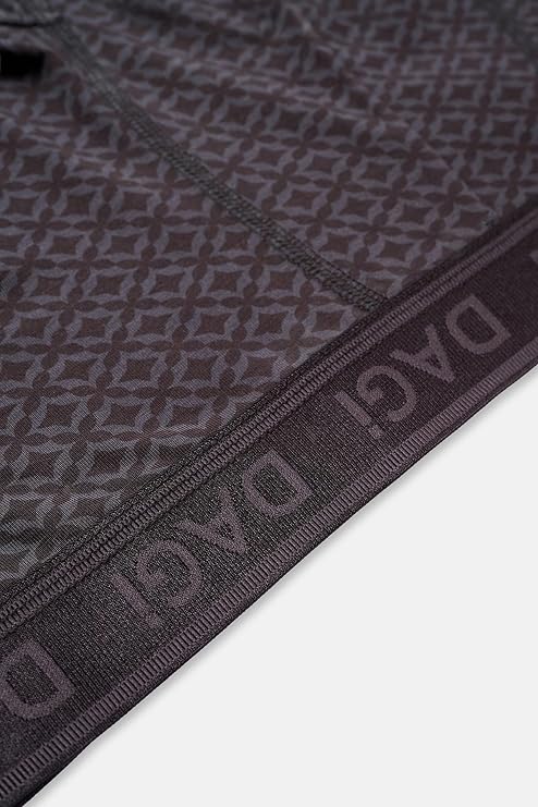 Dagi Siyah Desenli Micro Modal Boxer