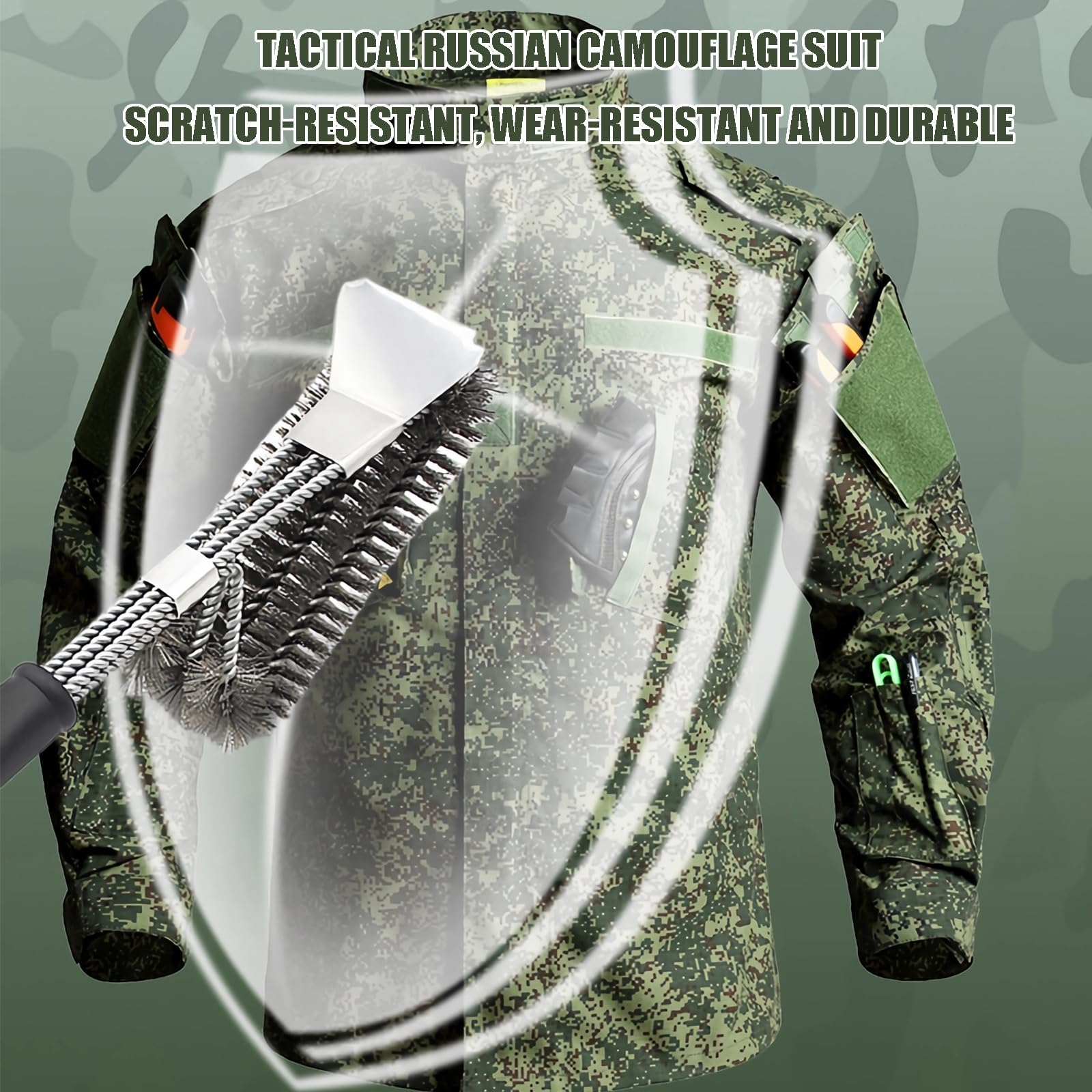 Ensemble D'entraînement Tactique Camouflage Russe, Uniforme Militaire Camouflage, Pantalon de Chasse BDU, Ensemble Airsoft/paintball