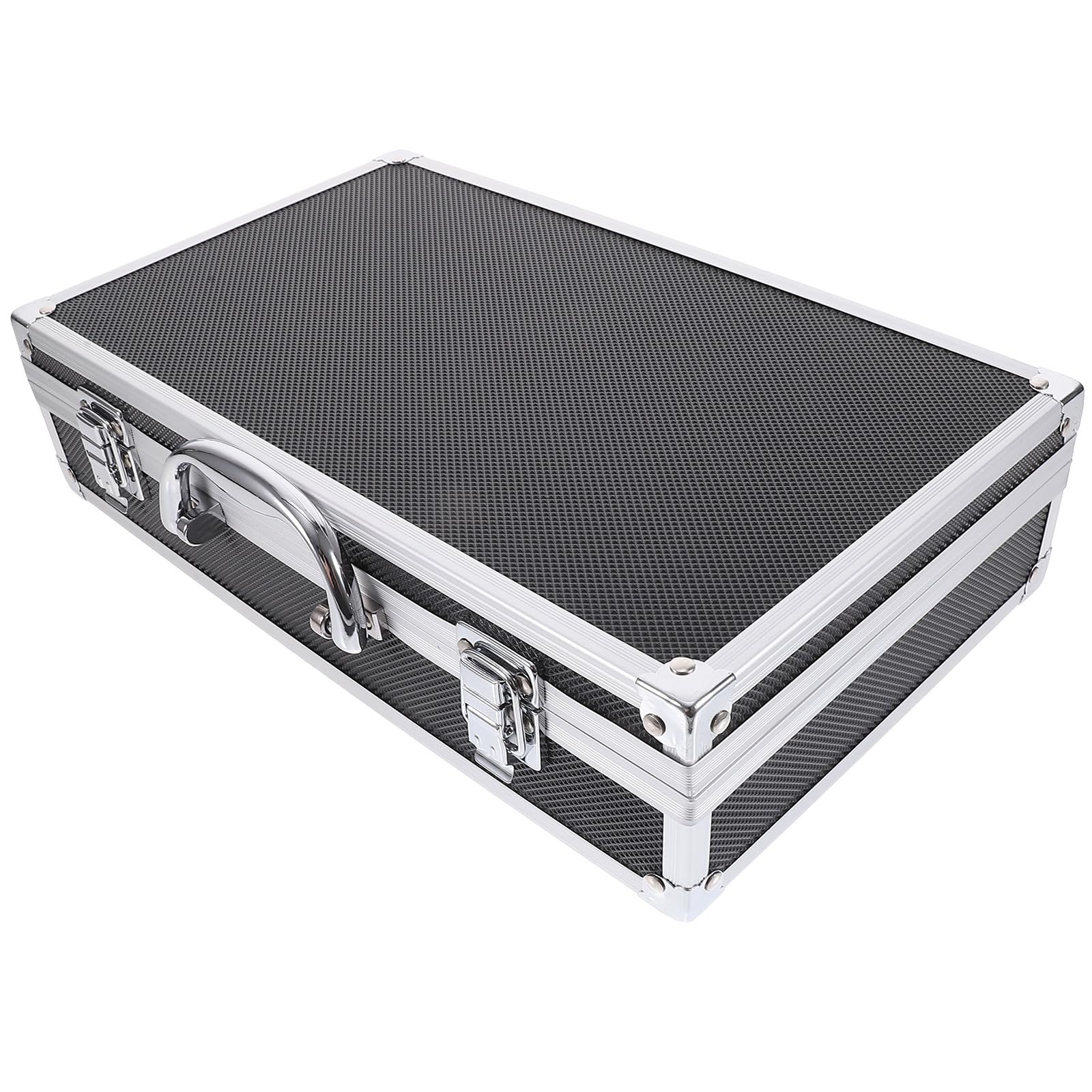 Ciieeo Valigia Protettiva per Microfono Wireless in Alluminio, Custodia Rigida Portatile per 2 Microfoni Handheld, Contenitore Organizer per Apparecchiature Audio, Resistente e Sicura