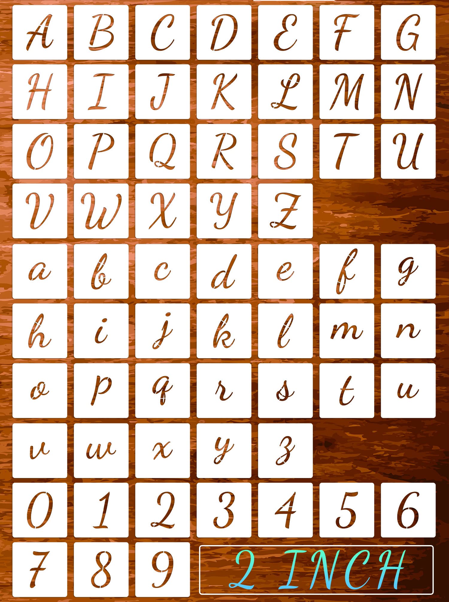 Letter Stencils for Painting 2inch Alphabet Stencils Calligraphy Stencil