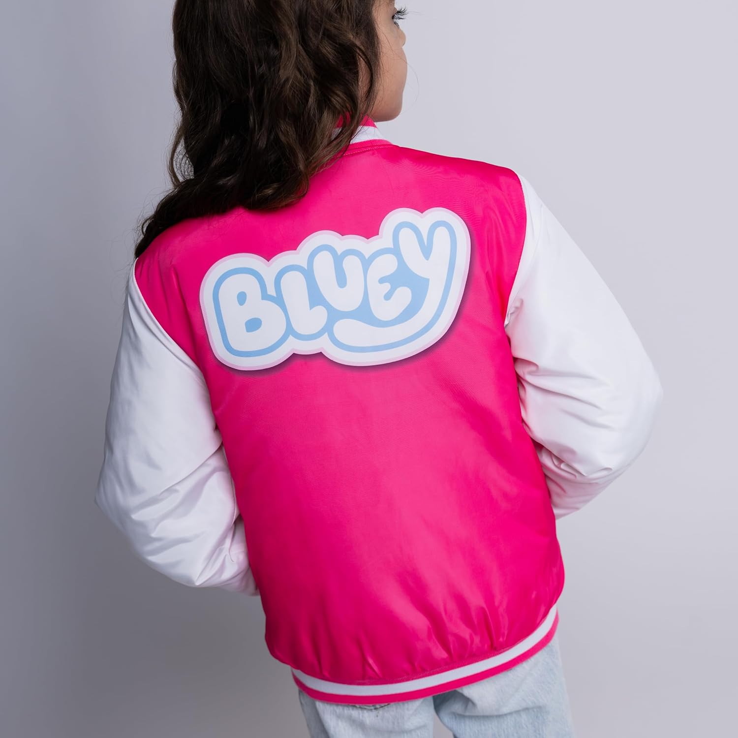 Bluey Girls Varsity Bomber Jacket Toddler to Big Kid Sizes (2T - 10-12) - Image 3