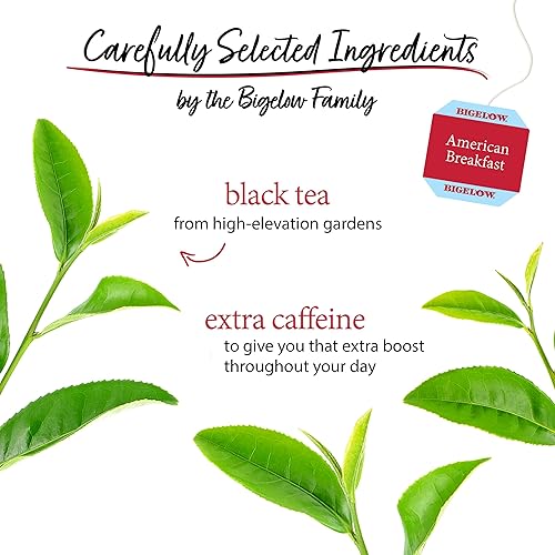 Miniatura 3 de Bigelow American Breakfast Black Tea, cajas de 20 sobres (paquete de 6), té negro con cafeína, 120 bolsas de té en total