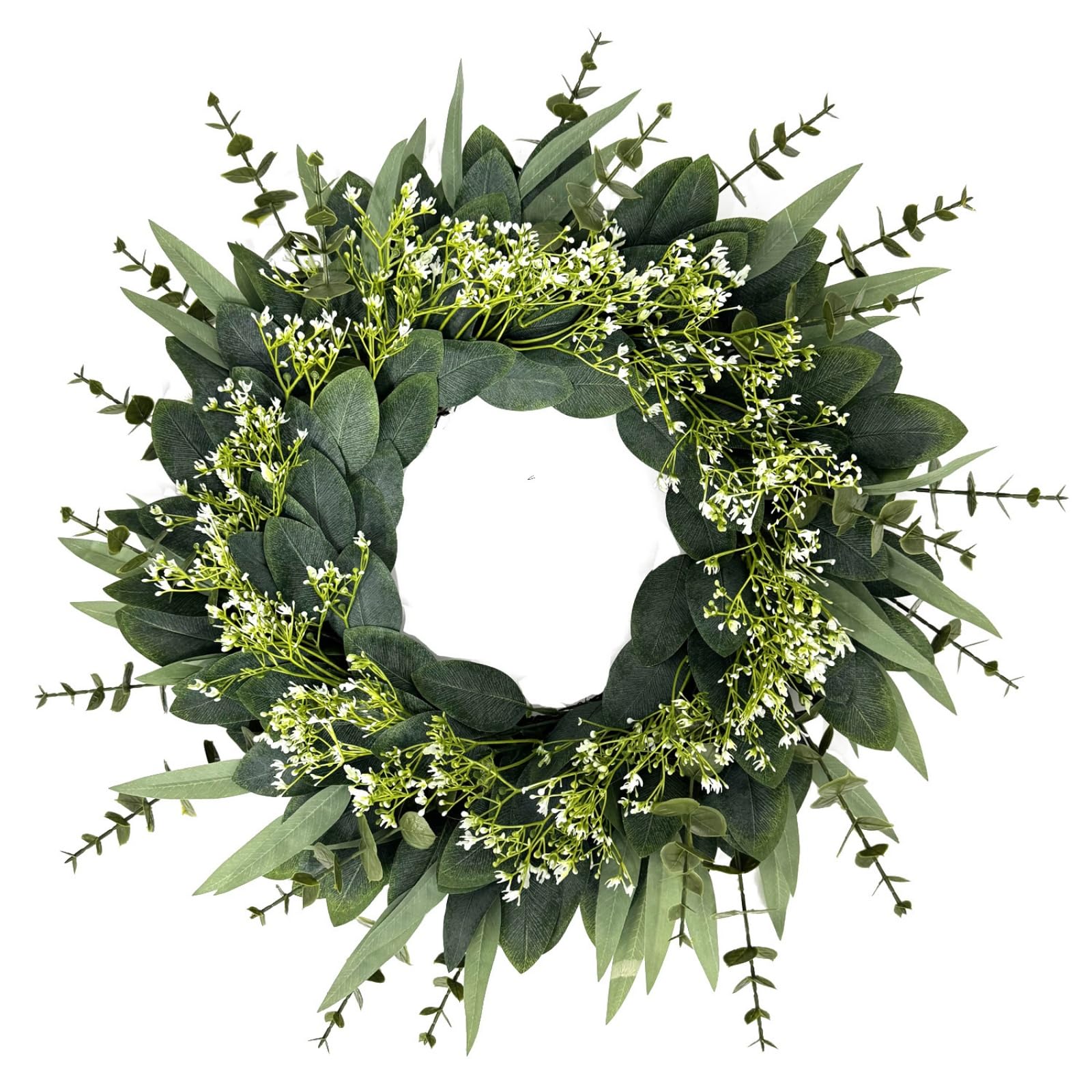 Amazon.de: 50cm Knstlicher Frhlingskranz Eukalyptuskranz fr Haustr  TRkranz Ganzjhrig Frhling Deko Krnze fr Tr Wand Wohnzimmer Hochzeit  Deko