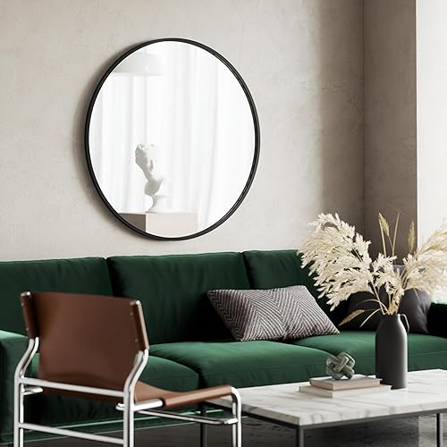 Vista 8 de Umbra - Espejo con marco de goma para entrada, de 18 pulgadas, color negro