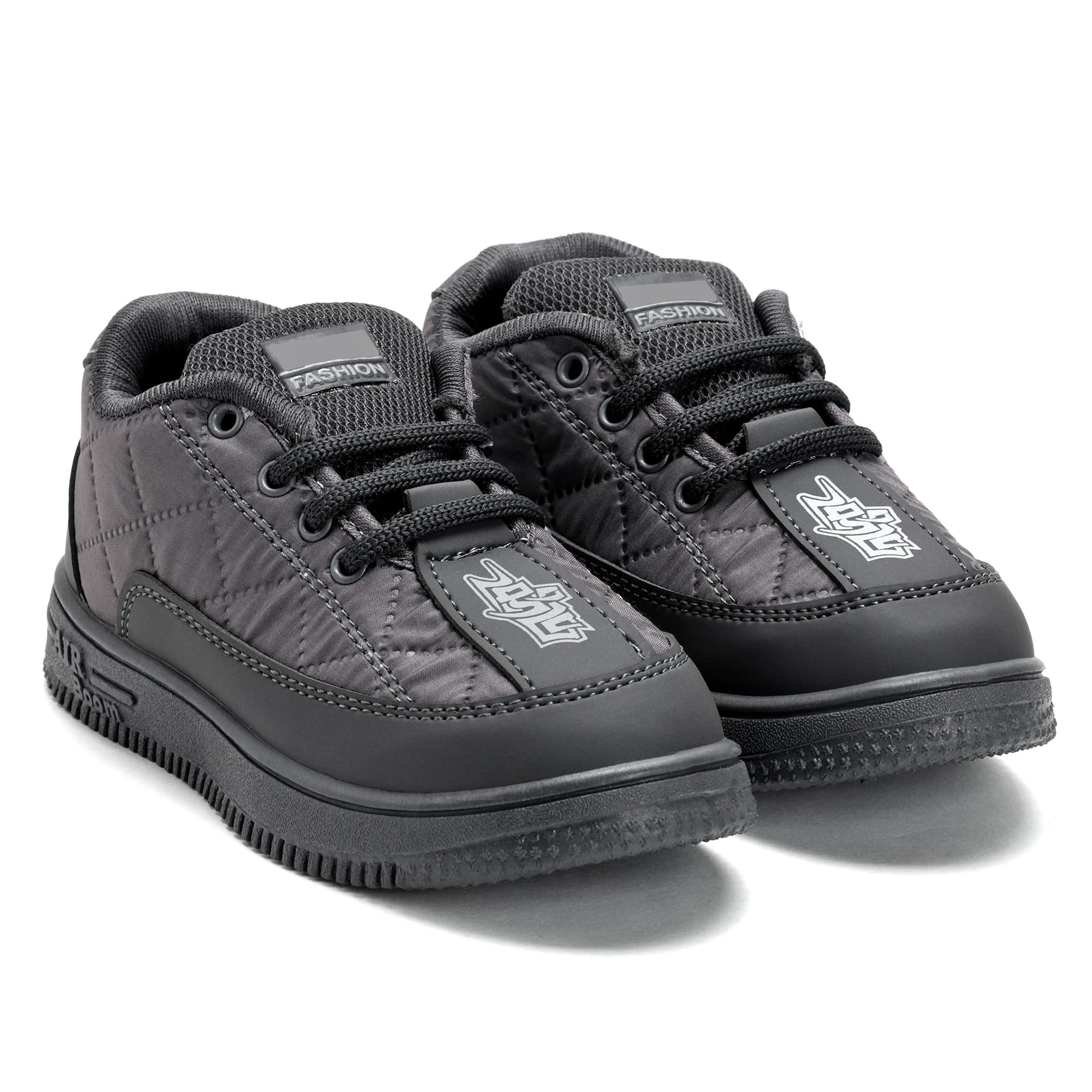 TOMSY CHOICE PVC Sole Grey Kids Shoes – Lightweight, Durable & Comfortable Footwear for Boys & Girls(Size 4 UK)