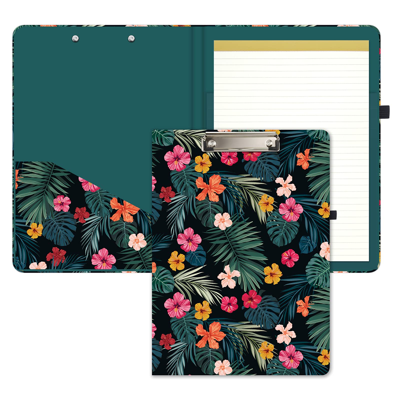 Hongri Clipboard Folio with Refillable Lined Notepad, 8.5 x 11 Clip Board โ image 1