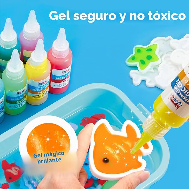 Foto 7 de 8 de Klever Kits - Kit de Gel de Agua que Brilla en la Oscuridad, Kit de Juguetes de Mascotas de Agua Mágicas…