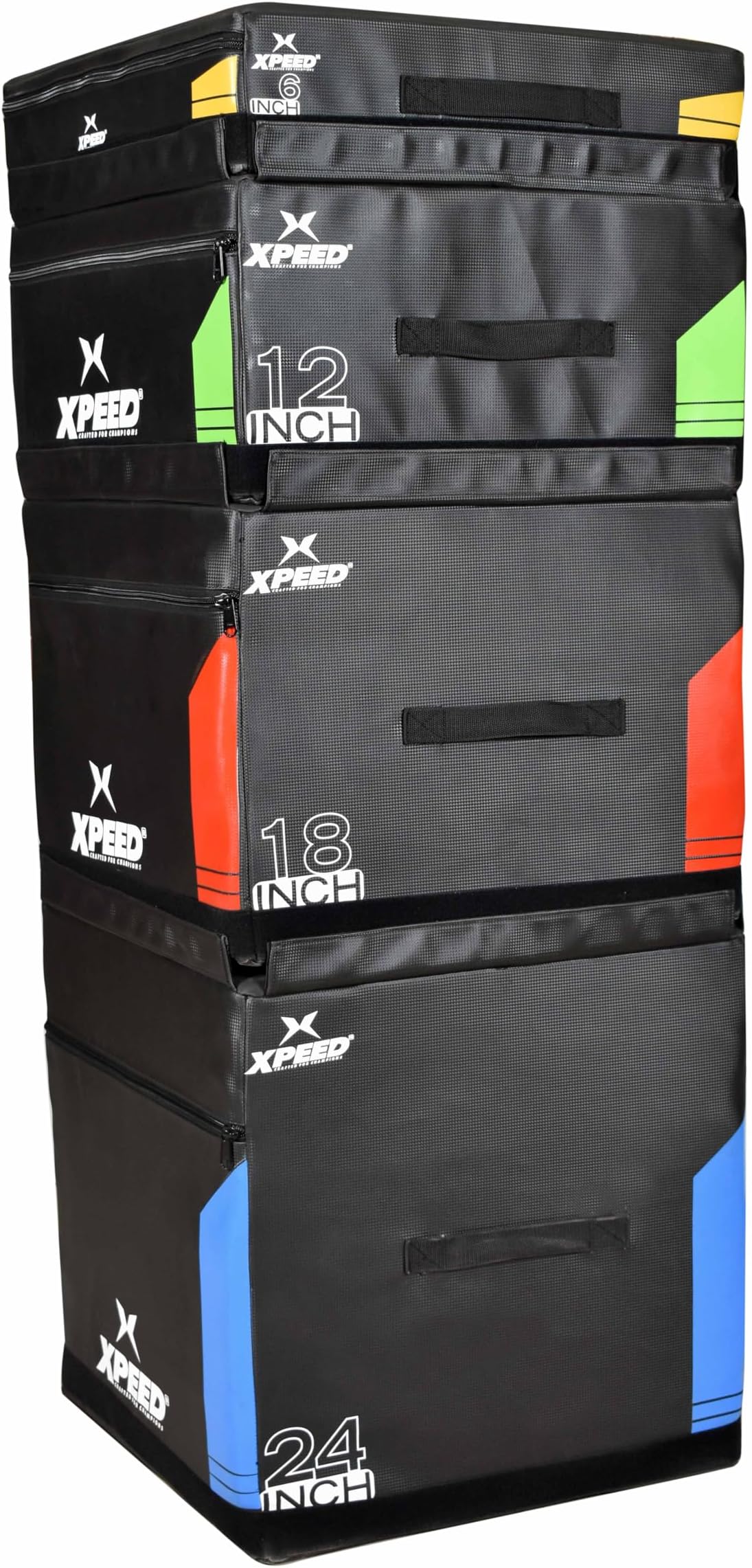 Xpeed Soft Plyo Box || Absorbing Design || Safe & Stable || Jum Box || Plyo Box for Jump Training | Fitness & Exercise | Jumping Training Plyo Box (Pack of 1) (24")