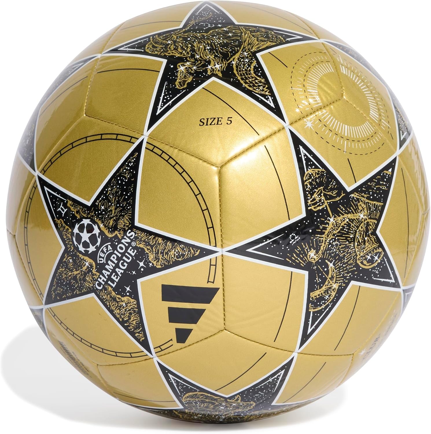 Adidas UEFA Champions League Club Ball JP1536, Unisex Footballs, Gold, 5 EU
