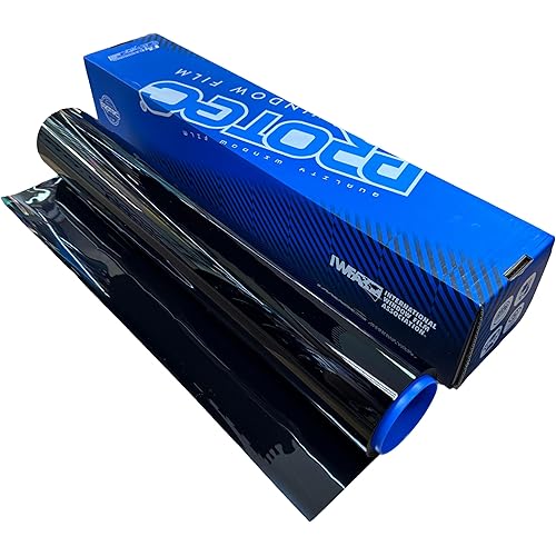 Protec High Performance Window Tint Film 20% VLT 36 Inch x 100 Feet 1.5MM Thickness Scratch Resistant