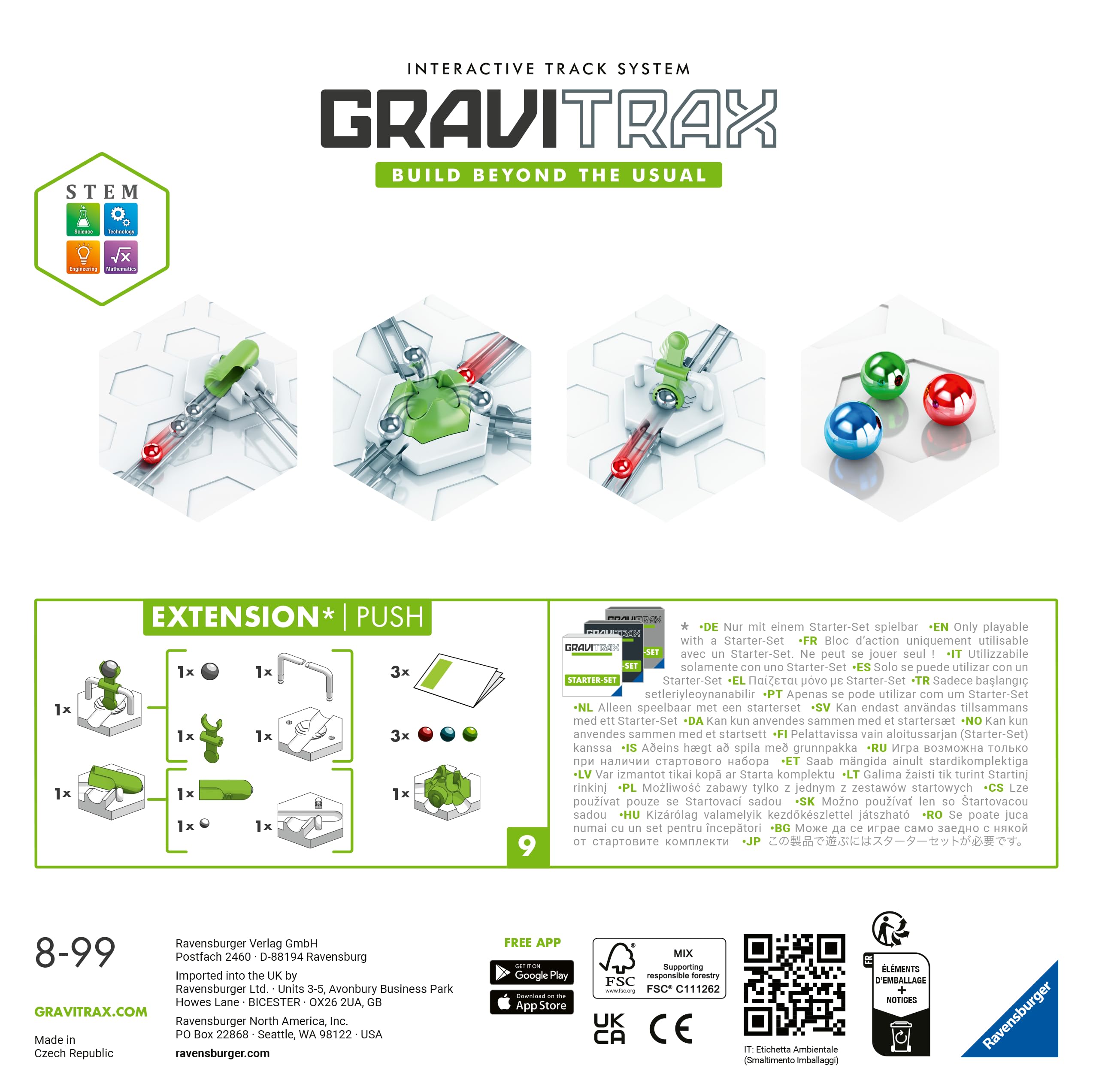 Gravitrax Zestaw Dodatków Push