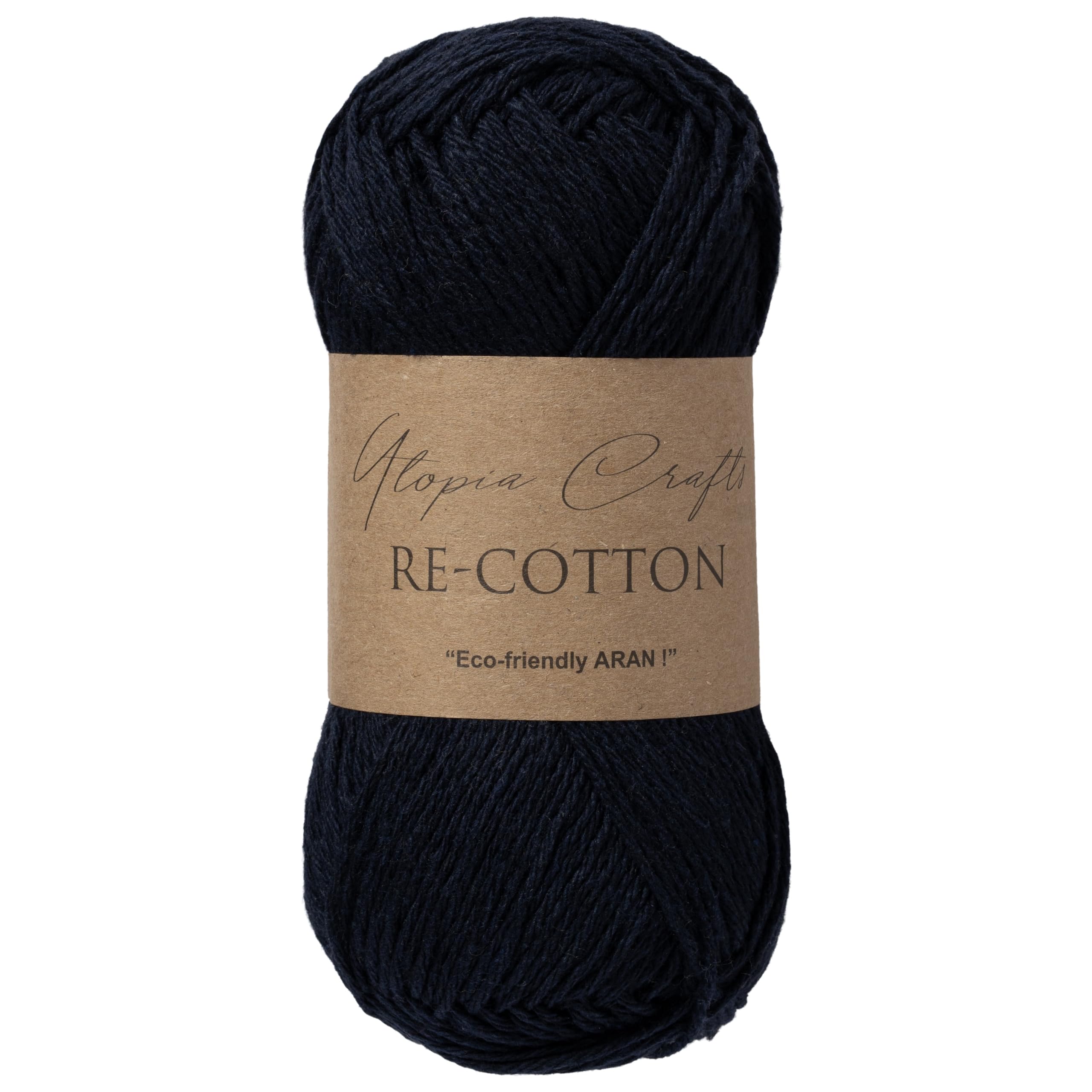 Utopia Crafts Re-Cotton Knitting Yarn 100g (Midnight Blue)