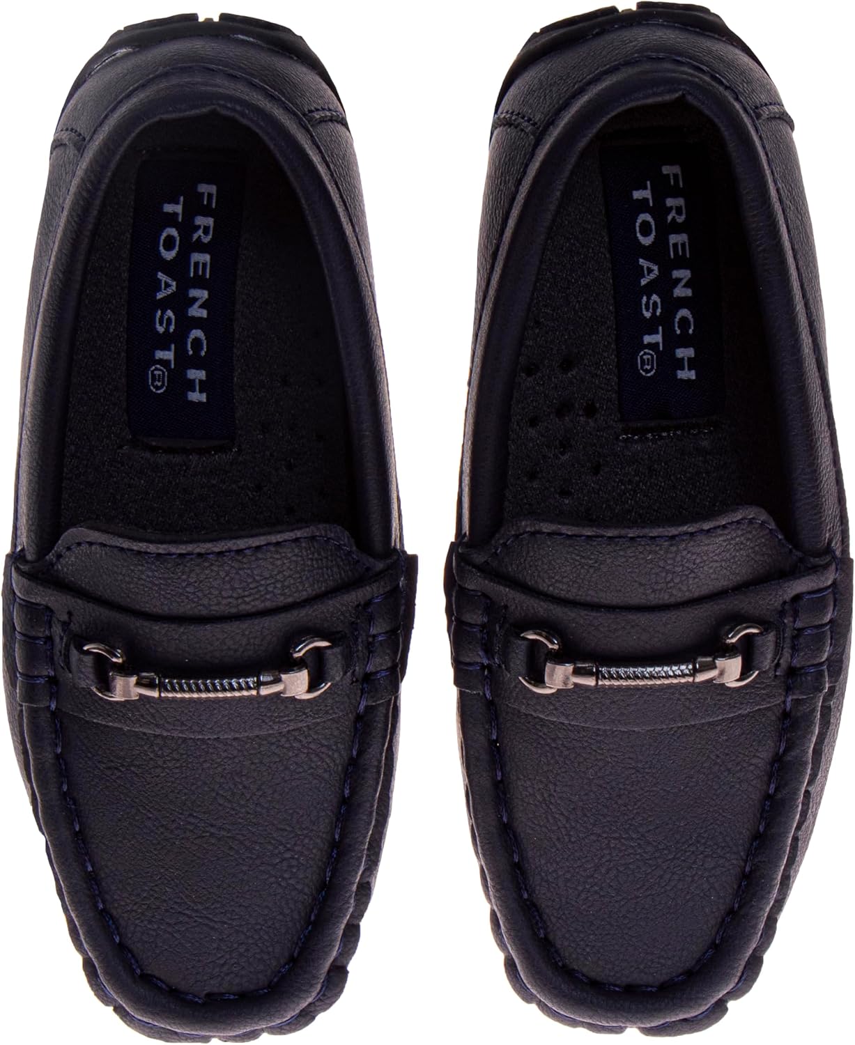 French Toast Toddler Boy Loafers Penny Moccasin School Driving Dress Shoes for Boys Black, Tan, Navy, White Red Size 5-10 Toddlers 11-13 Little Kid 1-5 Big Kid image 3