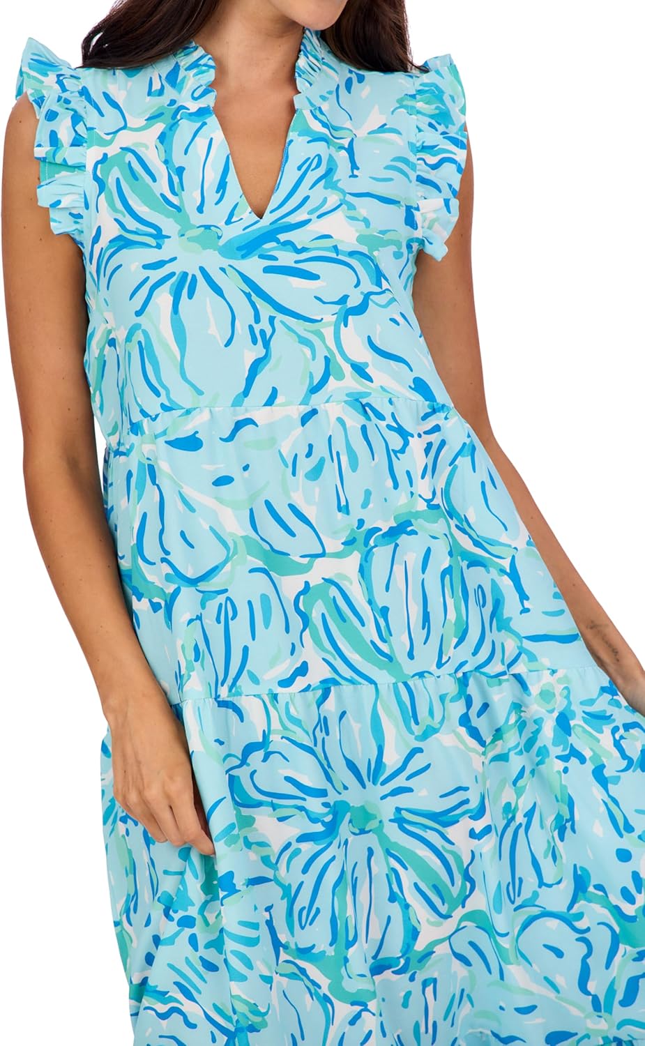 Mud Pie Womens Mud Pie Women's Adair Tiered Maxi Dress - Image 2