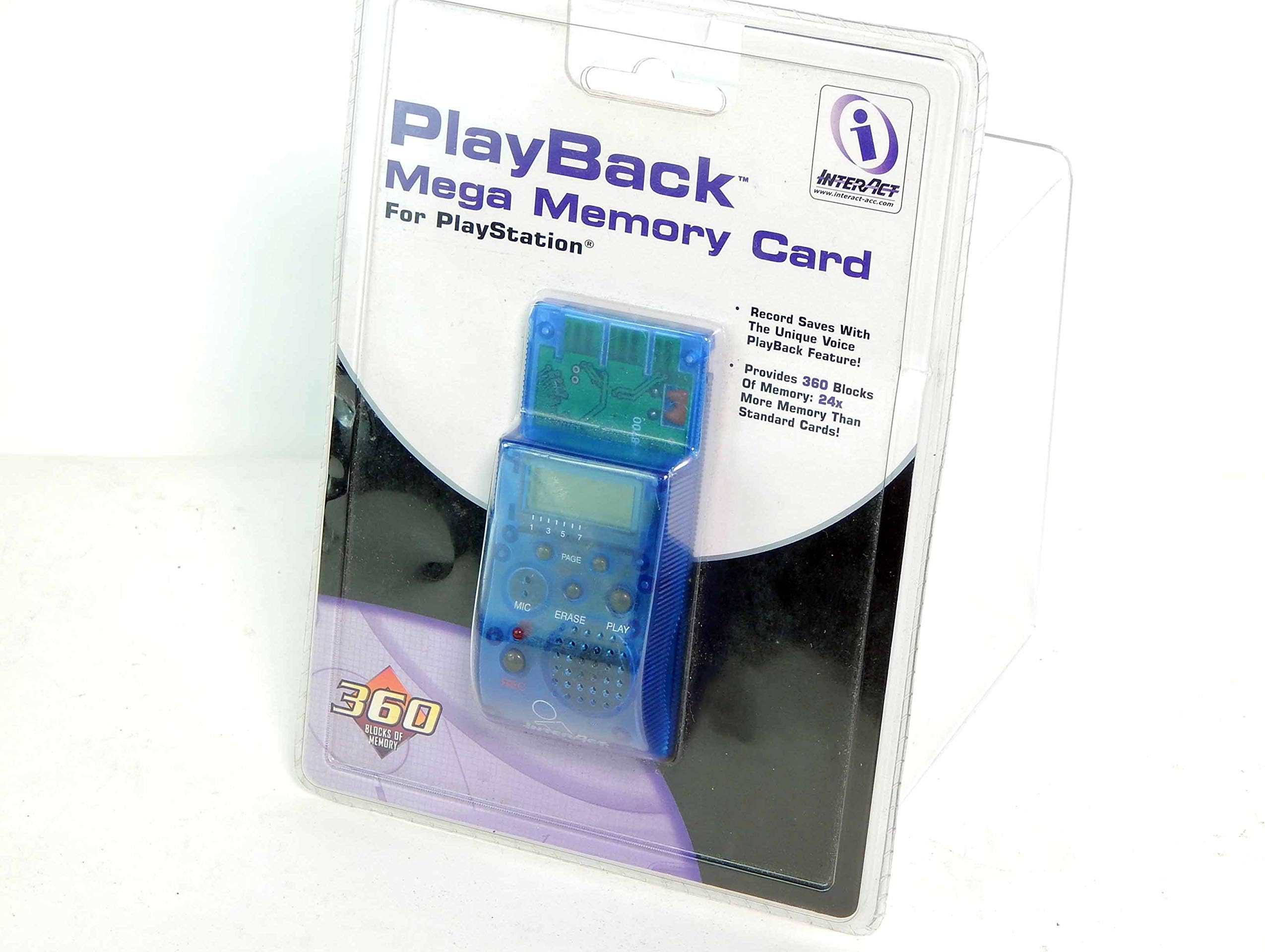 Playstation 1 Mega Memory Card 360 Blocks 24x Memory Card