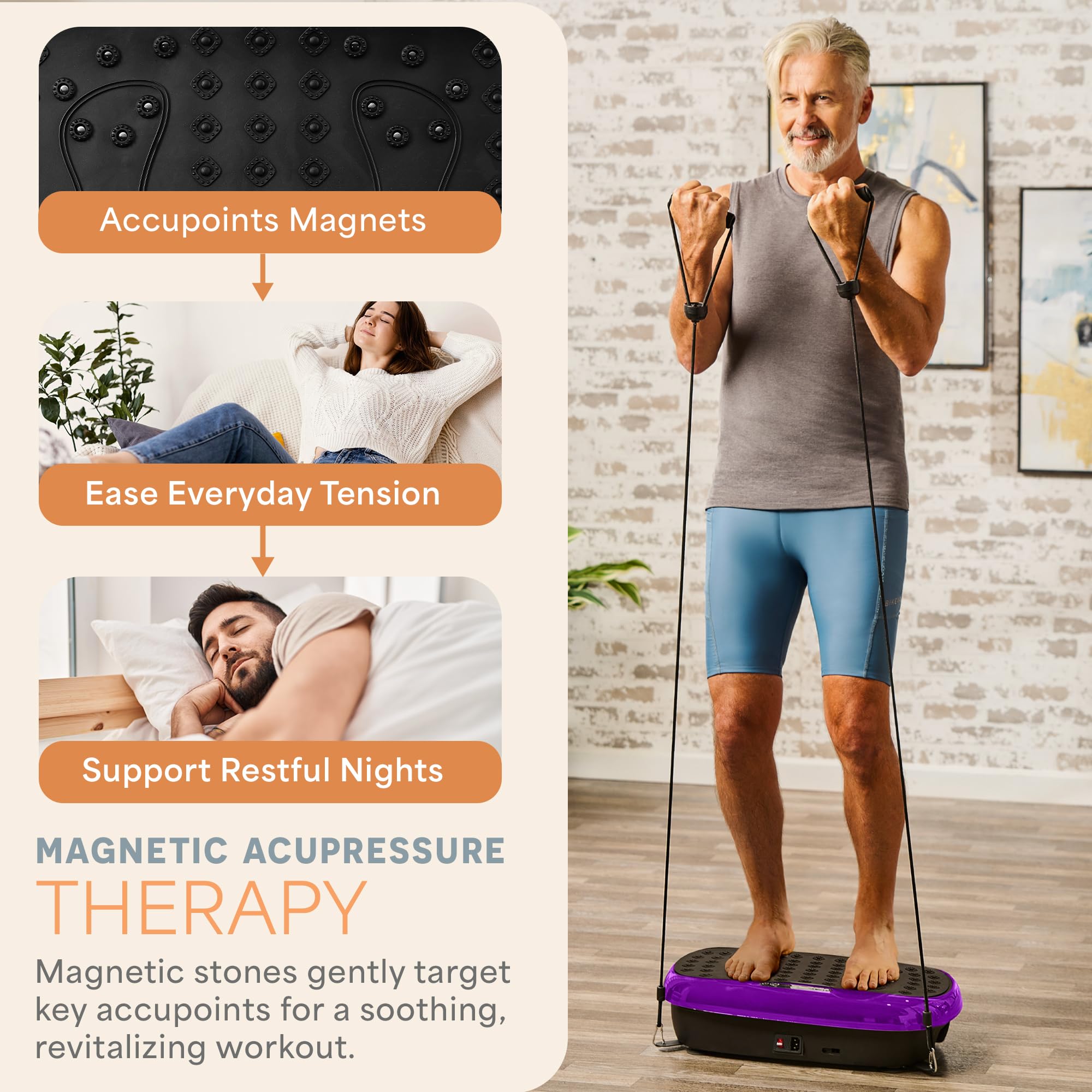 LifePro Hexaplate Lite Plateforme Vibrante pour Drainage Lymphatique avec Télécommande, Écran LED, 99 Niveaux de Vitesse, Moteur Silencieux de 200 W