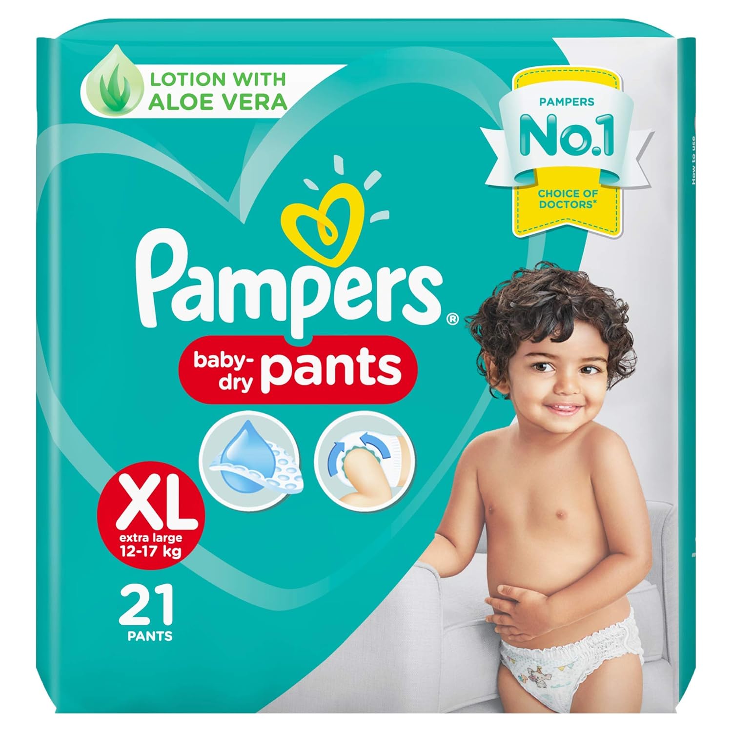 Buy Pampers All round Protection Pants, Extra Large size baby diapers
