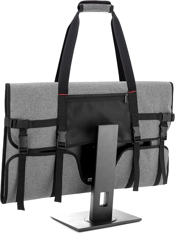 Trunab Carrying Case for 24" Monitors Compatible with iMac 21.5"/24" | for 24" LCD Screens Protective Monitor Travel Bag with Padded Velvet Lining (Patented Design)