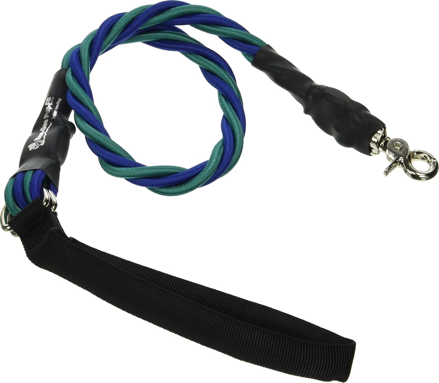 Bungee Pupee3-Feet X-Large Leash, Teal/Blue