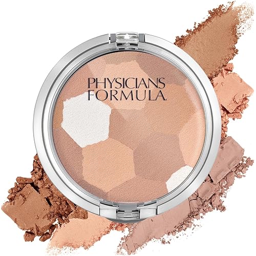 Physicians Formula Setting Powder Palette Multi-Colored Pressed Finishing Powder, Natural Coverage, Beige, Dermatologist Tested, Clinicially Tested