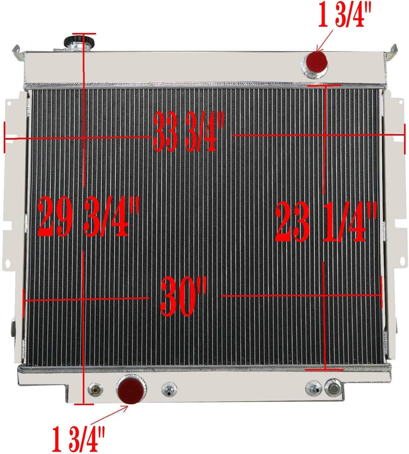 All Aluminum Radiator for 1983-1996 Ford F150 F250 F350 F59 Radiators 6.9L 7.3L Super Duty V8 Diesel Radiador Radiators 1984 1985 1986 1987 1988 1989 1990 1991 1992 1993 1994 1995