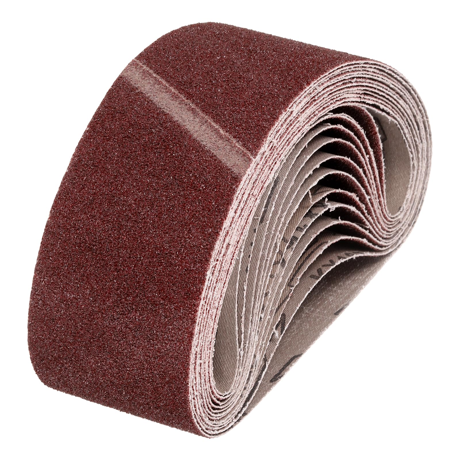 HARFINGTON 2-1/2 x 16 Inch Sanding Belts, 18 Pcs 40 Grits Aluminum Oxide Abrasive Belt Sander File Belt for Woodworking, Metal Polishing, Knife