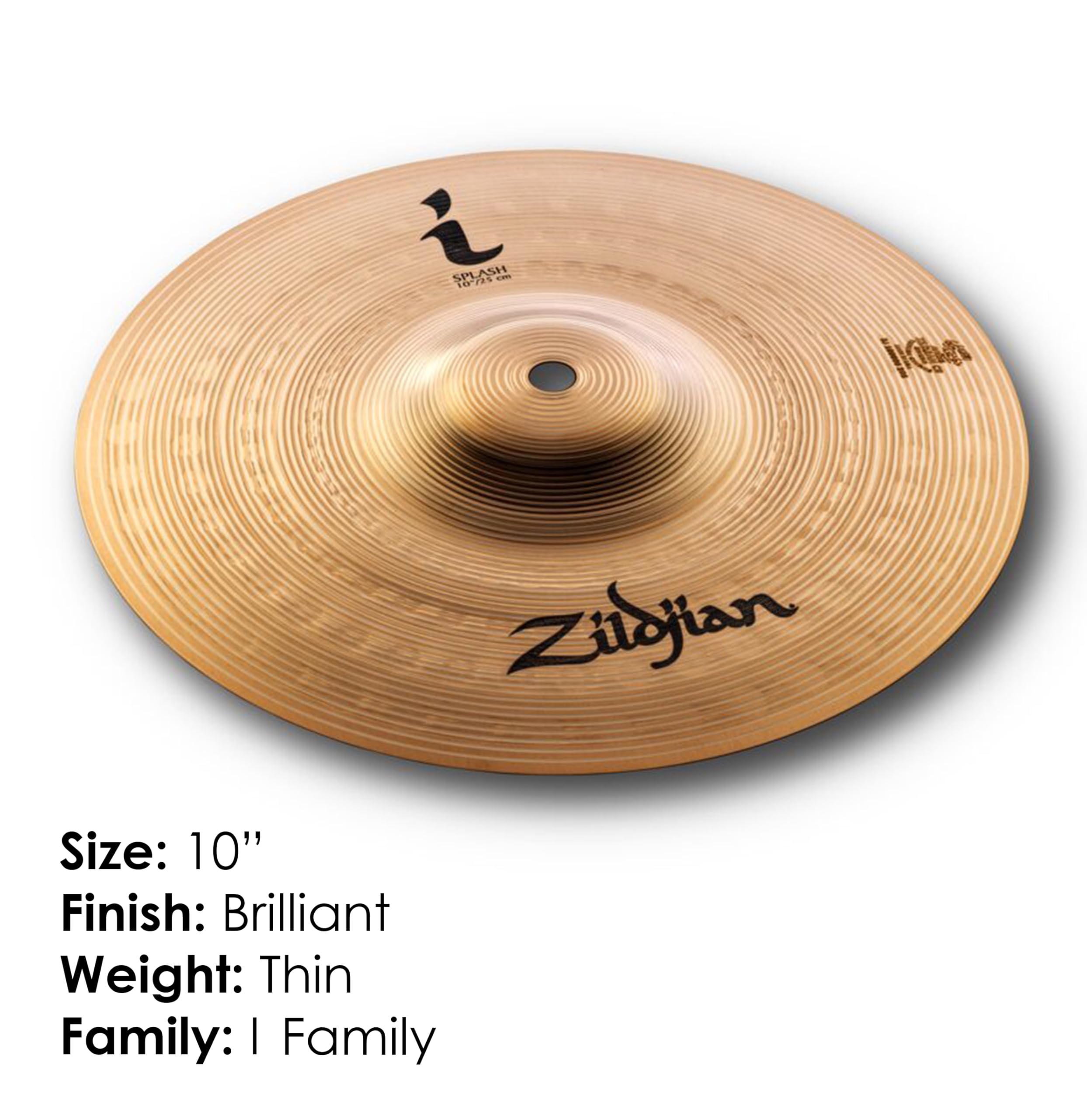 Zildjian I Familia Series - Platillo tipo Splash - 10",Nuevo Modelo