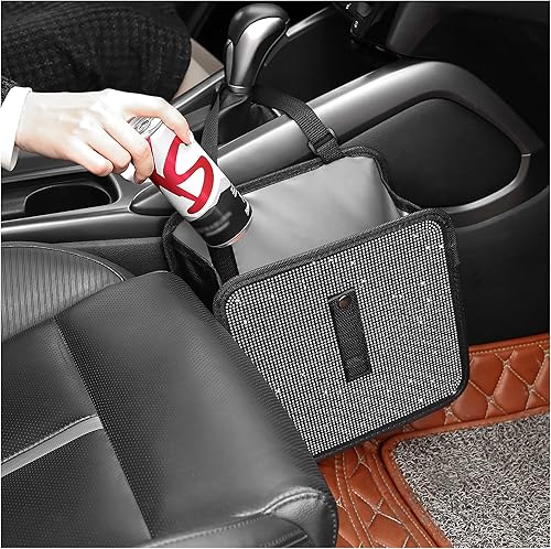 Miniatura 9 de Botes de basura plegables con diamantes de imitación, contenedor de coche brillante para organizador de asientos y decoraciones, accesorios Rojo
