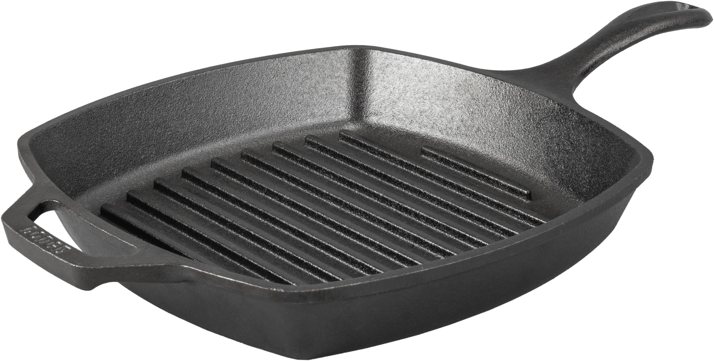 Pre-Seasoned Cast Iron Grill Pan Fat-Free Fryer for Indoor and Outdoor Use. Induction Skillet. Oven, Grill and Metal Utensil Safe Grilling Pan Griddle Pan. Made in The USA. 26.6 cm/10.5 inch