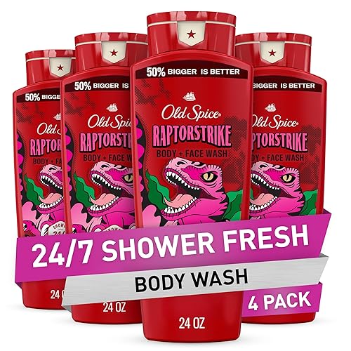 Miniatura 14 de Old Spice Gel de baño limpiador para hombres, defensa 3X, ducha fresca 24/7 con aroma duradero, lavado corporal y facial 2 en 1, Eaglefangs